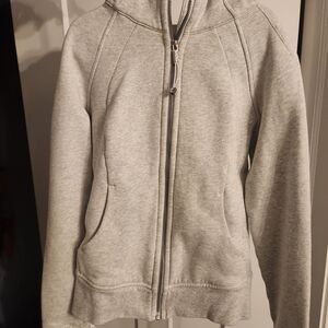lululemon Gray Zip-Up Scuba Hoodie